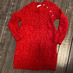 Red Sweater dress
